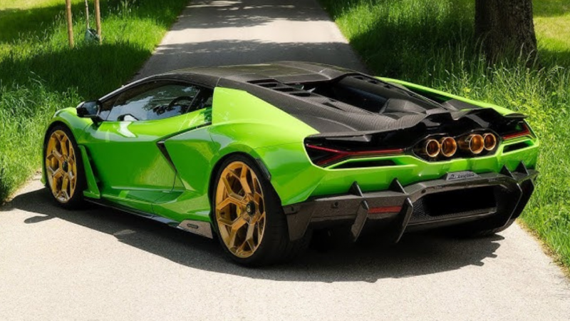 Photo of Novitec Stainless Steel Gold Tailpipes for the Lamborghini Revuelto - Image 5